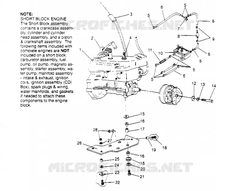 SUPPORT MOTEUR LITE 0953433 and LITE DELUXE 0953431 (4928902890C001)