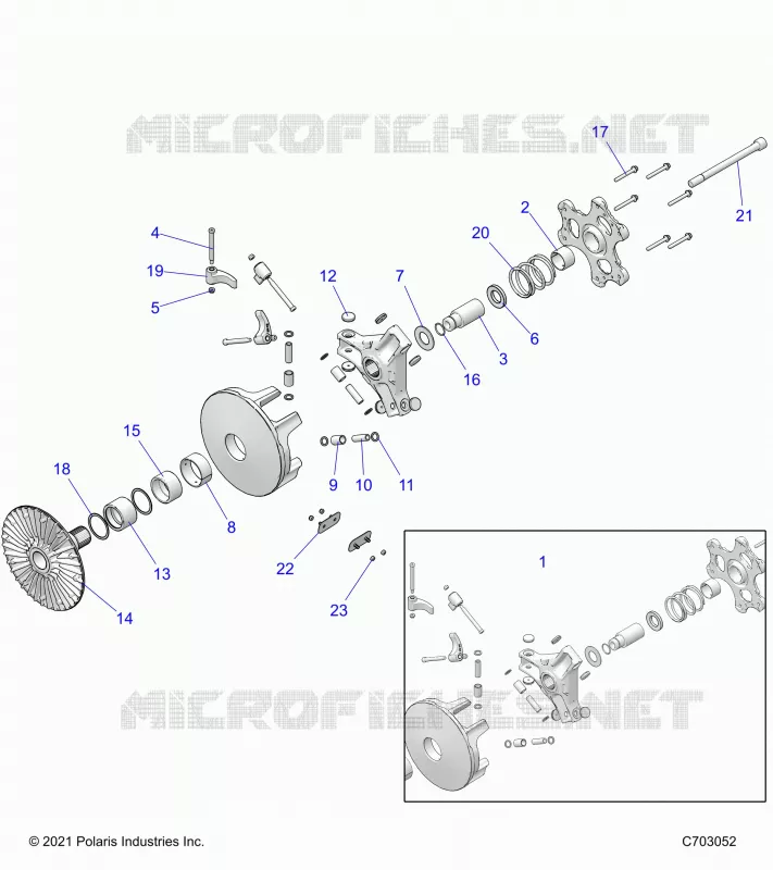 SYSTÃˆME DE TRANSMISSION, PRIMARY CLUTCH