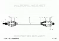 SYSTÃˆME DE TRANSMISSION, REAR HALF SHAFT
