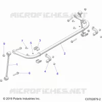 SUSPENSION, STABILISATEUR BRAS ARRIERE