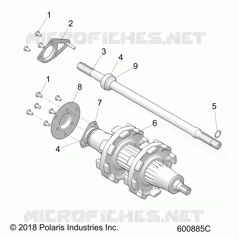 DRIVE TRAIN, JACKSHAFT AND ARBRE DE TRANSMISSION