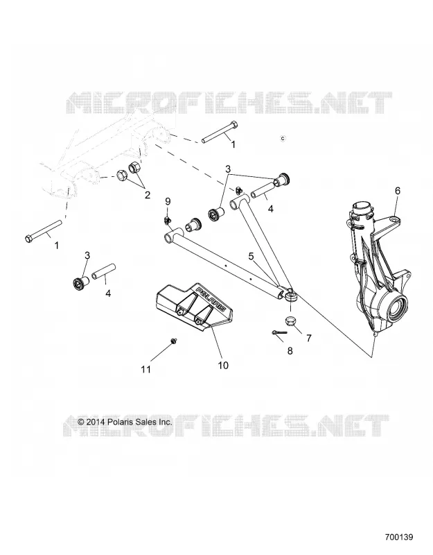 SUSPENSION, A-ARM AND SUPPORT MOUNTING