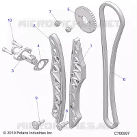 CHAINE DE DISTRIBUTION AND TENSIONER