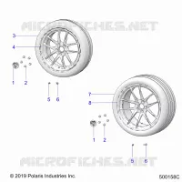 ROUES, FRONT AND REAR (R MODELS)