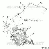 DRIVE TRAIN, MAIN SUPPORT PONT