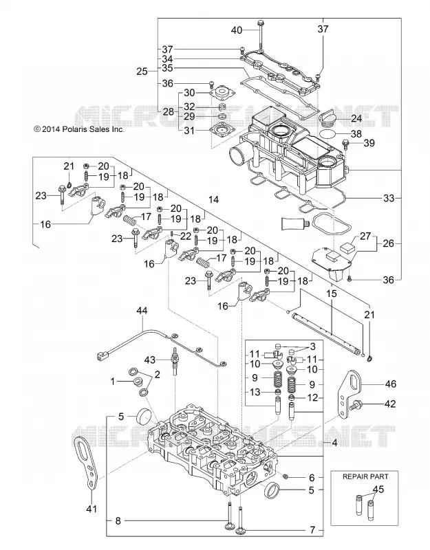 CYLINDRE HEAD AND BONNET