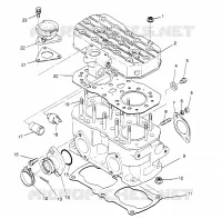 CYLINDRE 500 CARB 0962764, 500 CARB SKS 0962564,  EUROPEAN 500 CARB SKS E96 (4931873187C012)