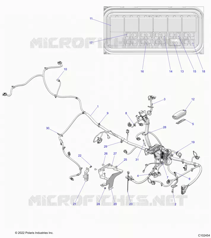 ELECTRICITE, MAIN WIRE HARNESS