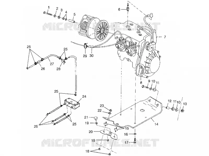 SUPPORT MOTEUR TRAIL TOURING 0982362 and EUROPEAN TRAIL TOURING E982362 (4942314231C005)