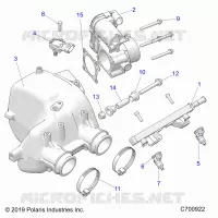 ENGINE, PRISE D'AIR MANIFOLD
