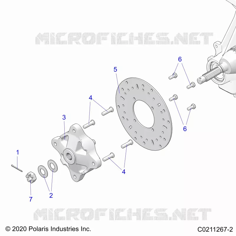 SUSPENSION AVANT HUB AND BRAKE DISC