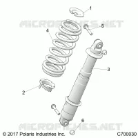 SUSPENSION ARRIERE SHOCK MOUNTING