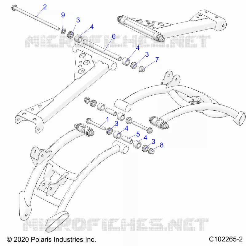 SUSPENSION ARRIERE CONTROL ARM MOUNTING