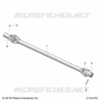 SYSTÃˆME DE TRANSMISSION, PROP SHAFT, FRONT