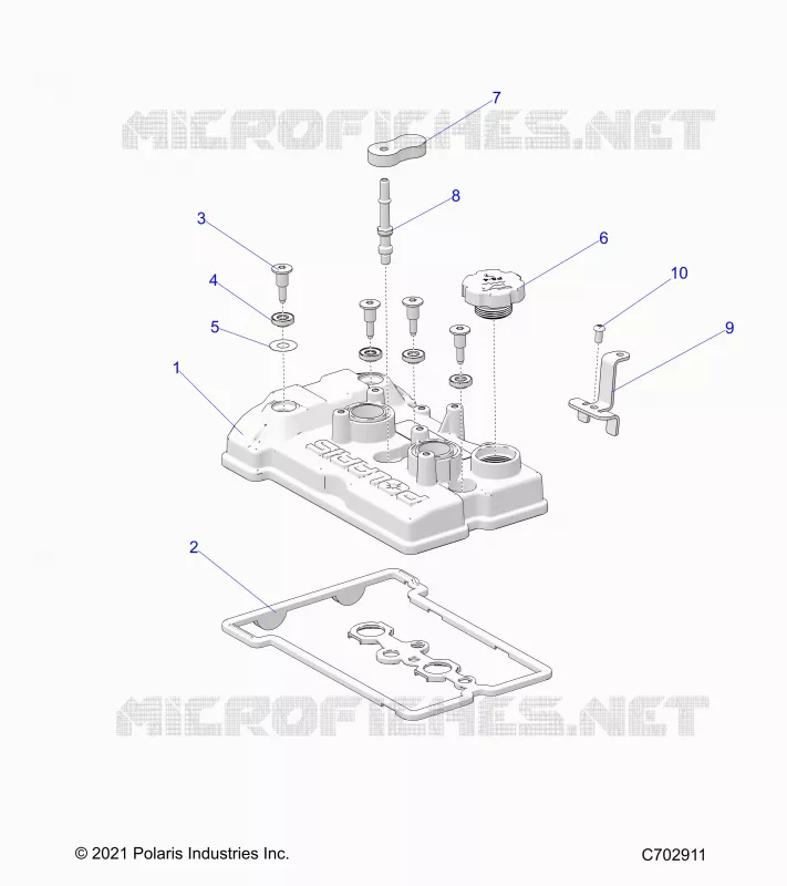 ENGINE, COUVERCLE SOUPAPE