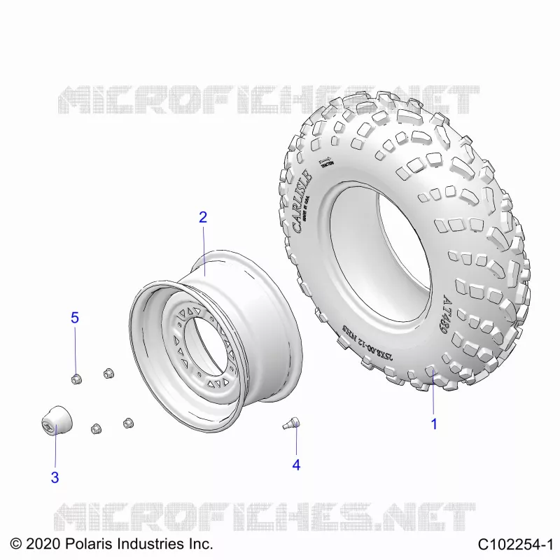 ROUES, FRONT TIRE