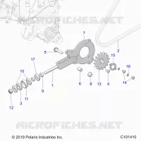 DRIVE TRAIN, TENDEUR DE CHAINE AND SPROCKET