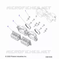 ENGINE, REED VALVE AND CORPS DE PAPILON ADAPTOR -S24TKP8RS (C601635)