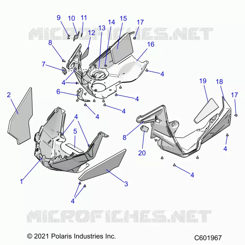 CARROSSERIE AVANT ASM./FENDERS