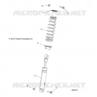 SUSPENSION, AMORTISSEUR AVANT