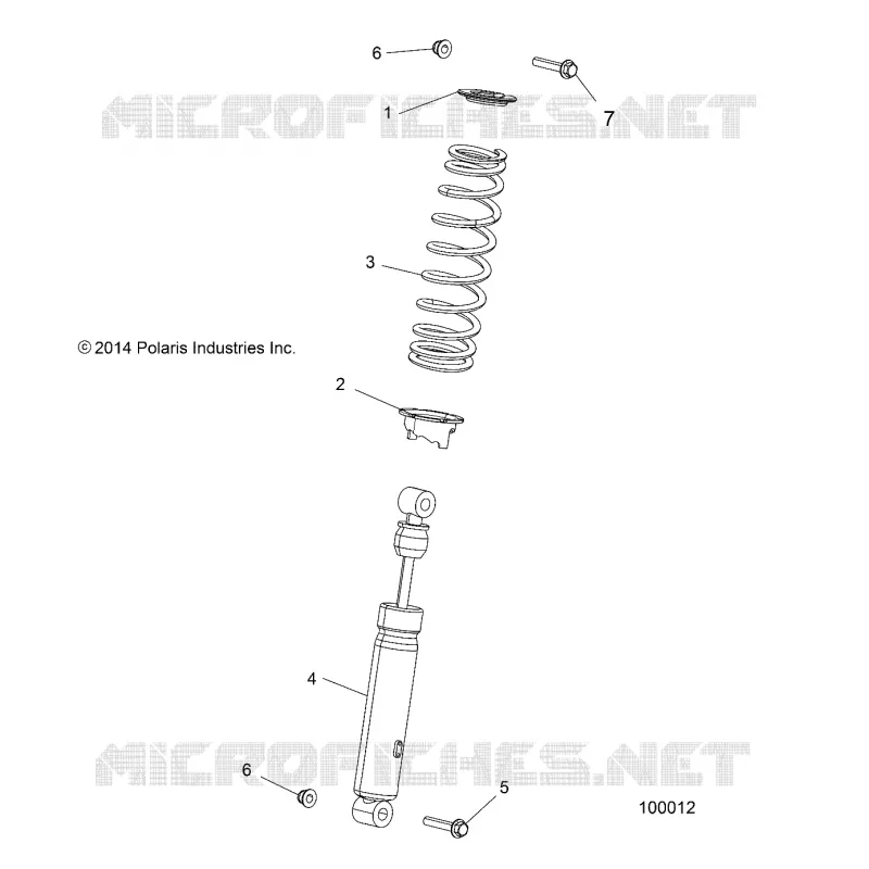 SUSPENSION, AMORTISSEUR AVANT