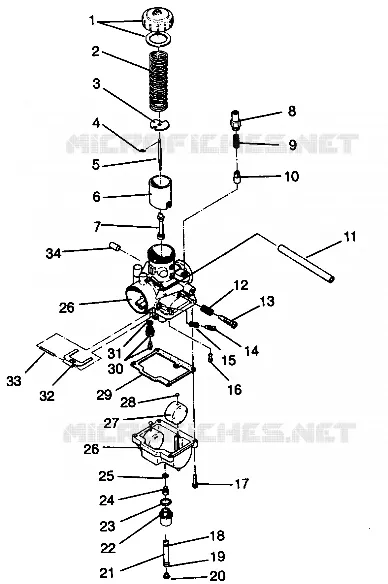CARBURATEUR WIDETRAK GT 0942061 (49261126110032)
