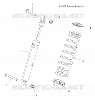 SUSPENSION, AMORTISSEUR ARRIERE