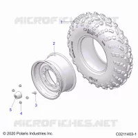 ROUES, FRONT TIRE