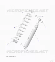 SUSPENSION, REAR SUPPORT AMORTISSEUR 