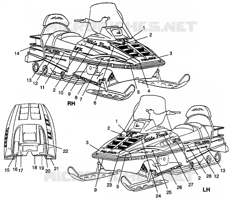 EMBLEMES WIDETRAK LX 0982065 and EUROPEAN WIDETRAK LX E982065 (4943884388A013)