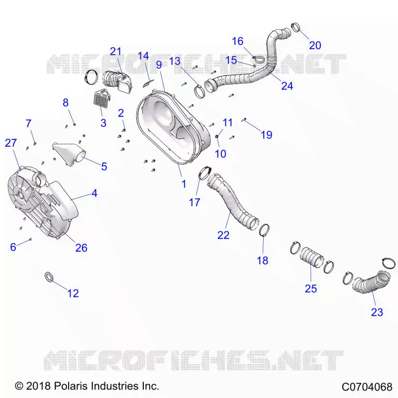 SYSTÃˆME DE TRANSMISSION, CLUTCH COVER AND DUCTING