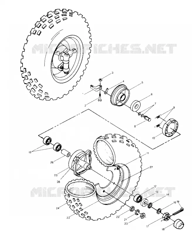 ROUE AVANT ASSEMBLY (4913501350015A)