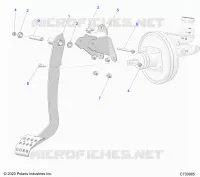 FREINS, FOOT PEDAL
