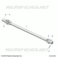 SYSTÃˆME DE TRANSMISSION, PROP SHAFT, FRONT