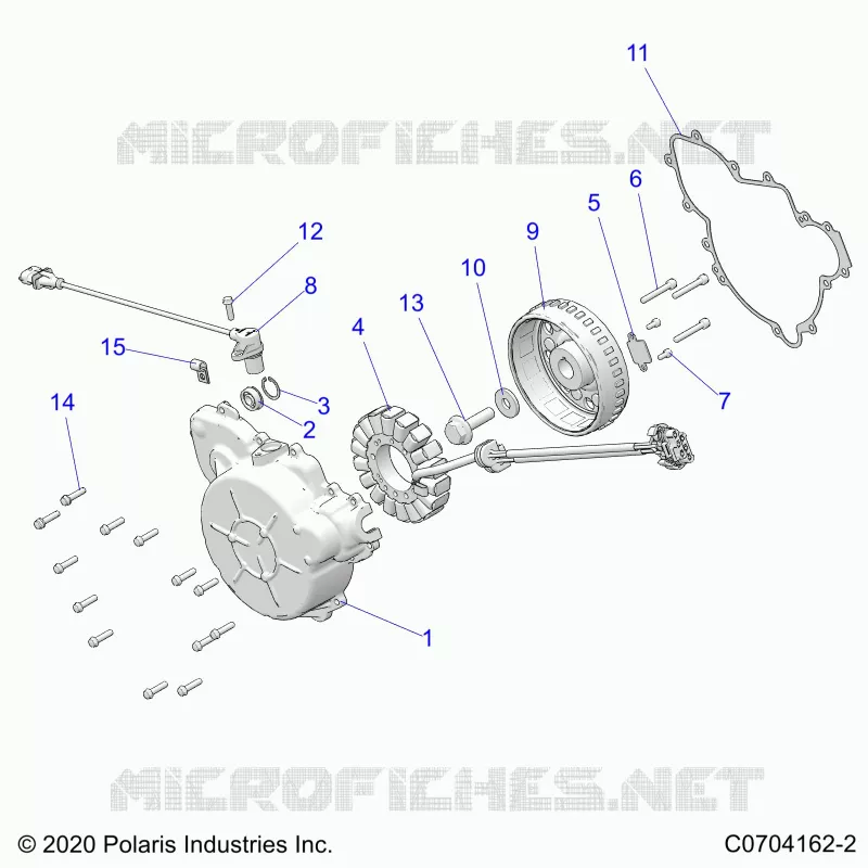 ENGINE, STATOR AND FLYROUE