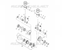 PISTON ET VILEBREQUIN TRAIL TOURING 0982362 AND EUROPEAN TRAIL TOURING E982 (4942314231C008)