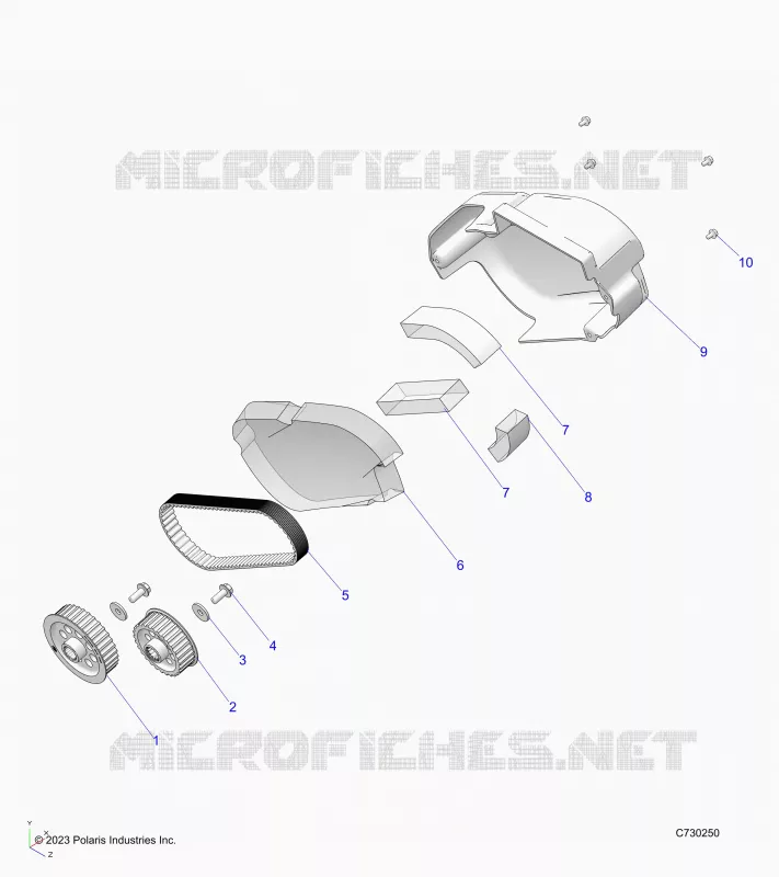 ELECTRICITE, MOTOR-EV, BELT, COVER AND SPROCKETS
