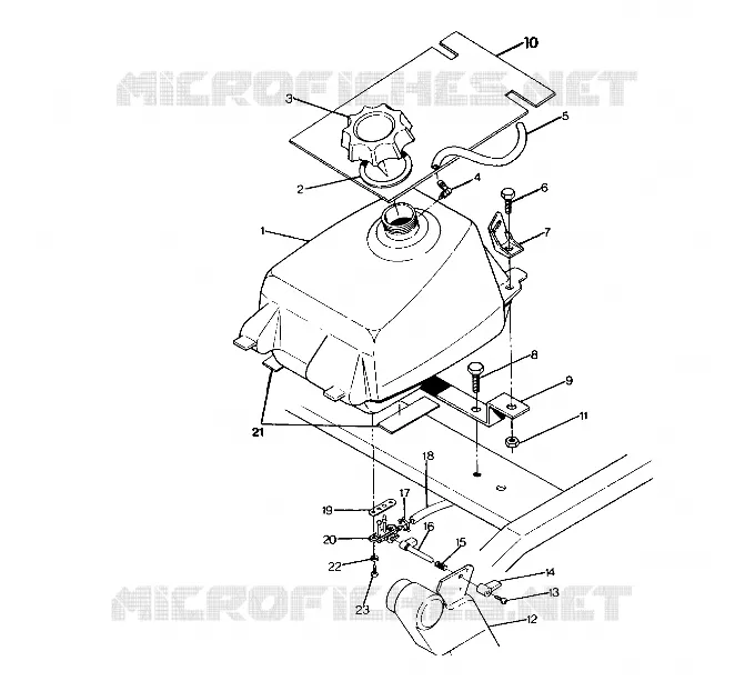 RESERVOIR A CARBURANT 250 6x6 / W928727 (4922842284004A)