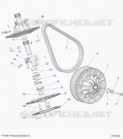 SYSTÃˆME DE TRANSMISSION, SECONDARY CLUTCH