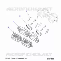 ENGINE, REED VALVE AND CORPS DE PAPILON ADAPTOR
