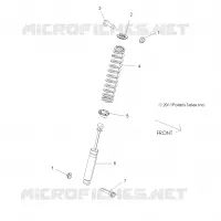 SUSPENSION, AMORTISSEUR AVANT MOUNTING