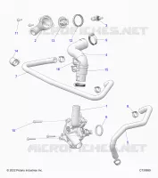 MOTEUR, WATERPUMP AND BYPASS