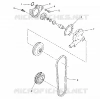 POMPE A EAU 500 EFI/0930674 and  500 EFI SKS/0930574 (4922962296031A)