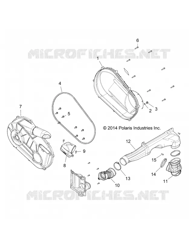 SYSTÈME DE TRANSMISSION, COUVERCLE D'EMBRAYAGE AND DUCTING