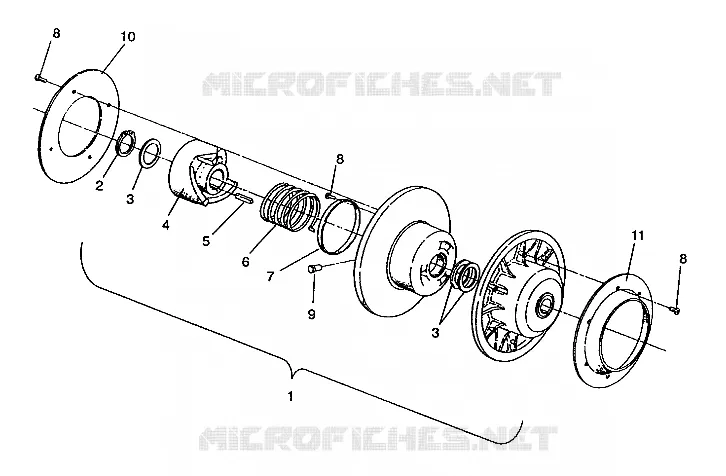 EMBRAYAGE DE TRANSMISSION ASSEMBLY RXL/0930768 AND RXL SKS/0930568 (4922992299024A)