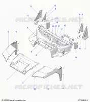 CAPOT, LINER, FRONT FENDERS, A PILLARS