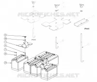 BATTERIE LEAD ACID FLOODED EV31 HOLD DOWN