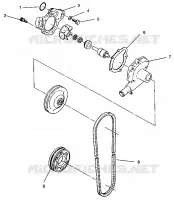 POMPE A EAU 440 0942760 and 440 SKS 0942560 (4925072507032A)