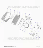 MOTEUR, RADIATOR MOUNTING