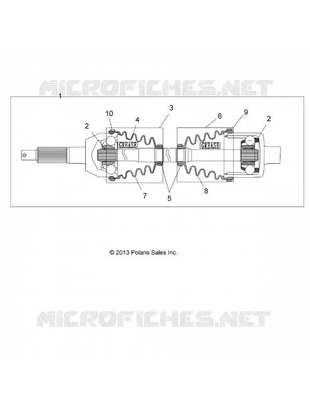DRIVE TRAIN, ARBRE DE TRANSMISSION ARRIERE, 1333335